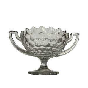 Vintage Fostoria American #2056 8" Footed 2 handled Trophy Cup Bowl